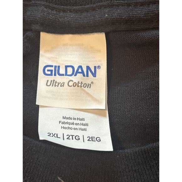 NWOT Gildan Men's Cut AMZLPEAK Amazon Black T Shirt Last Mile Size 2XL - Picture 3 of 5